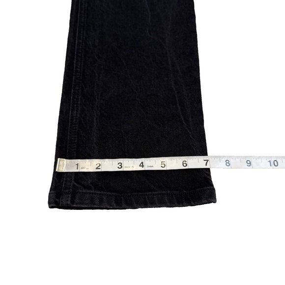 Reformation Jeans Size 29 Petite Straight Leg Jeans Black Wash High Rise Denim - Picture 6 of 14